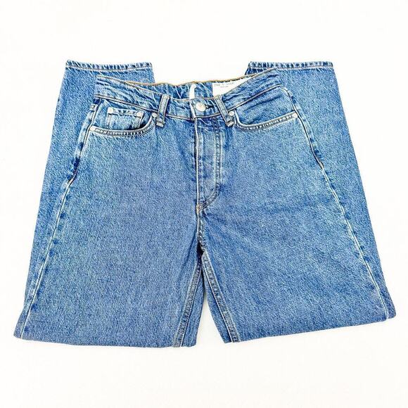 Rag & Bone Alissa High-Rise Barrel Leg Button Fly Denim Jeans Size 24 - Picture 4 of 8